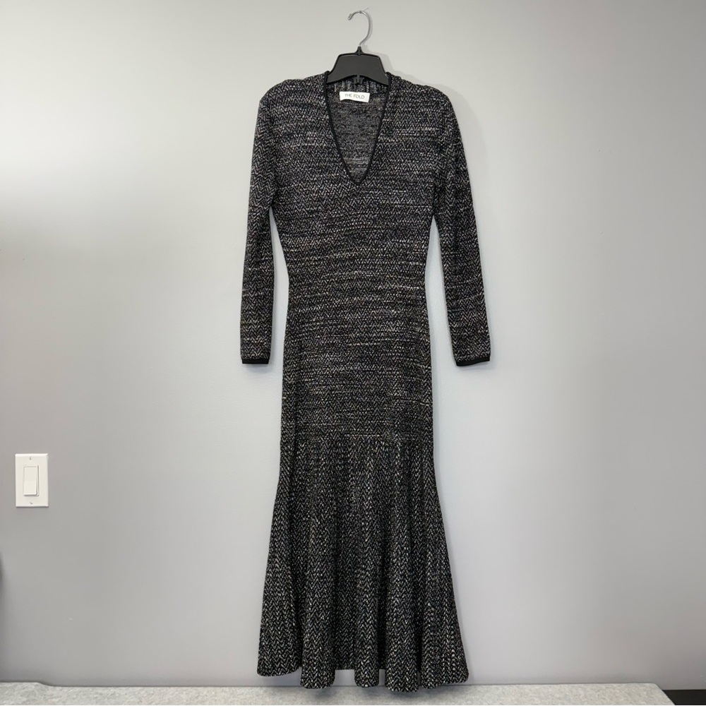 THE FOLD LONDON Knitted Mermaid Sweater Dress sz Small - Picture 7 of 17